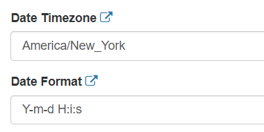 date timezone and date format