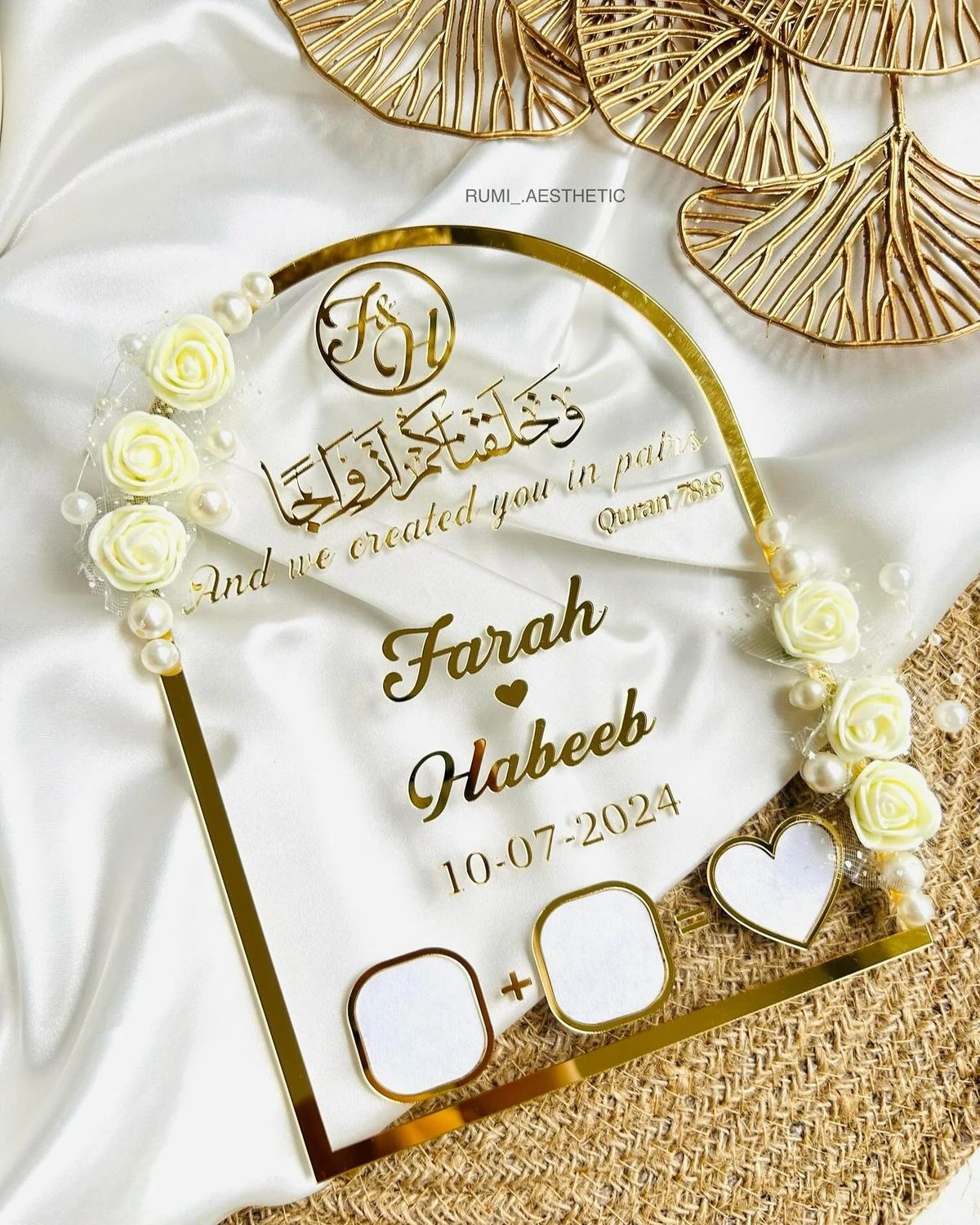 Acrylic Wedding Keepsake